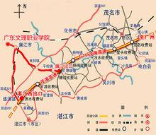 G15瀋海高速廣東段茂湛高速行車路線