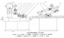 工具磨床磨錐度螺鏇銑刀工裝示意圖