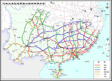 區域高速公路網布局規劃圖