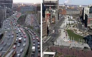 （圖）舊金山的雙層高速路拆除前後的交通流量對比