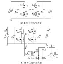 圖 1 H 橋三連線埠變換器拓撲生成