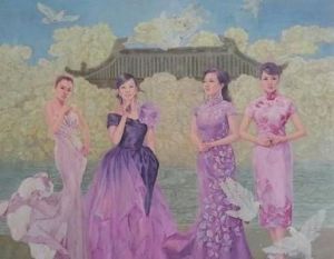 《四大湘女圖》