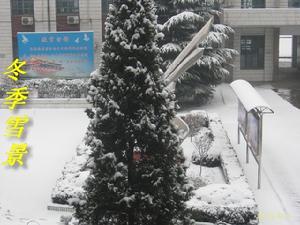 校園雪景