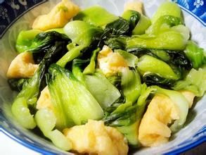 油豆腐炒小白菜