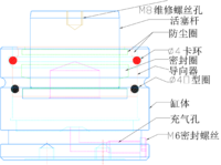 氮氣彈簧結構圖