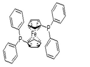 1,1'-雙(二苯基膦)二茂鐵結構式