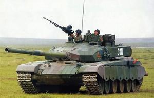 披掛全套反應裝甲的99G型主戰坦克