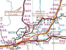 黃韓侯鐵路建設示意圖