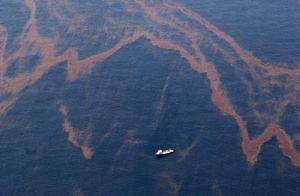 衛星圖顯示墨西哥灣油污帶進入海洋環流