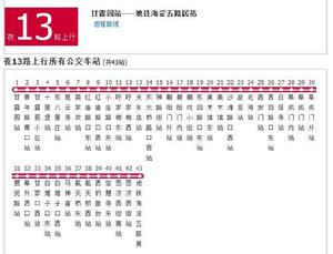 北京公交夜13路