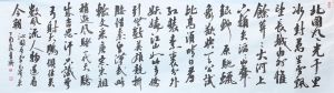 宛廷聚書毛澤東詩詞《沁園春·雪》