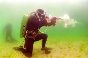 APS水下突擊步槍射擊效果