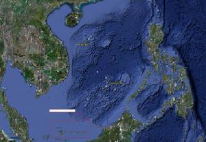 納吐納（natuna）群島海域位置