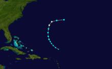 颶風費伊 路徑圖