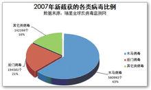 2007年病毒分類比例