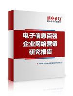 電子信息行業百強企業網路行銷研究報告