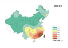 邱姓人口分布