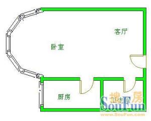 東湖別墅 3室 戶型圖