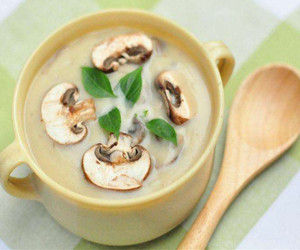 蘭花奶油蘑菇湯