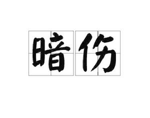 暗傷[漢語詞語]