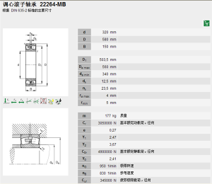 FAG 22264-MB調心滾子軸承