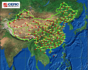 國家地震台站分布圖