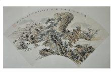 魏琳琳山水畫作《遠山》