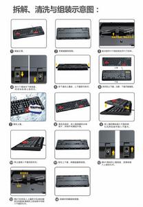 鍵盤拆開水洗流程