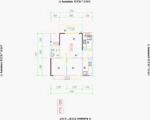 南江花園戶型平面圖-BE戶型