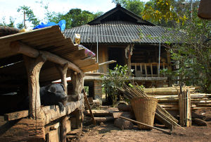 巴坡村寨人家的院落