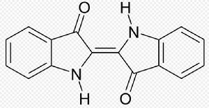 靛青染料的化學結構式
