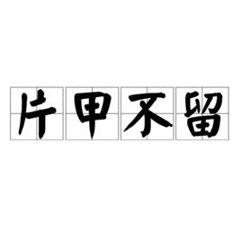 片甲不留[漢語詞語]