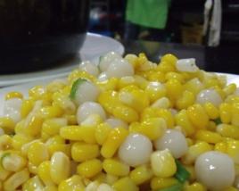 玉米炒湯圓 玉米炒湯圓