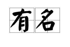 有名[詞語]