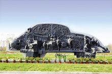 世界汽車文化浮雕牆