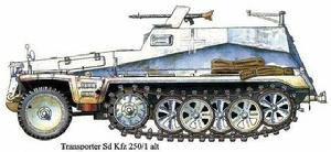 德國SD.KFZ.250半履帶裝甲車