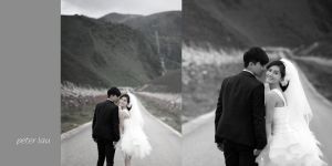 傑娜結婚照