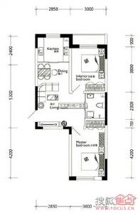 萬龍第8城一期C2室2廳1衛55.65㎡