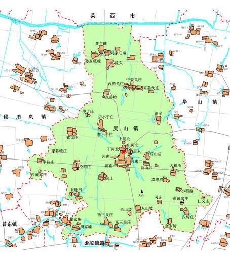 靈山鎮村莊分布圖