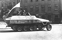 1944年華沙起義中，被波蘭軍擄獲的SdKfz 251