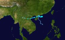 2018年第16號颱風“貝碧嘉”路徑圖