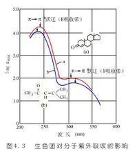 生色團對分子紫外吸收的影響