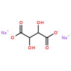 酒石酸鈉彩色分子結構圖