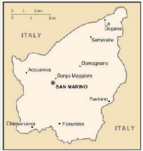 National Map Of San Marino