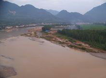 西鄉縣涇洋河三里河段河谷地貌