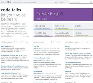 新版Codeplex網站