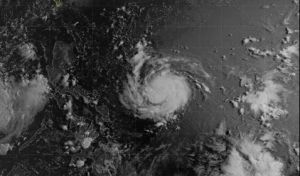 月12日08點，熱帶風暴“康森”衛星雲圖