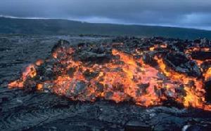 曾經洶湧恐怖的火山