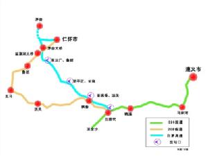 茅台高速公路路線