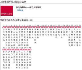 上海公交張南專線